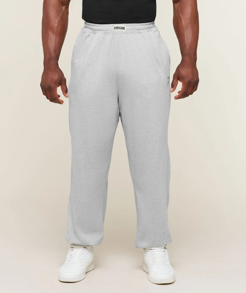 Gymshark Jersey Pumper Pants - Soft Grey Marl