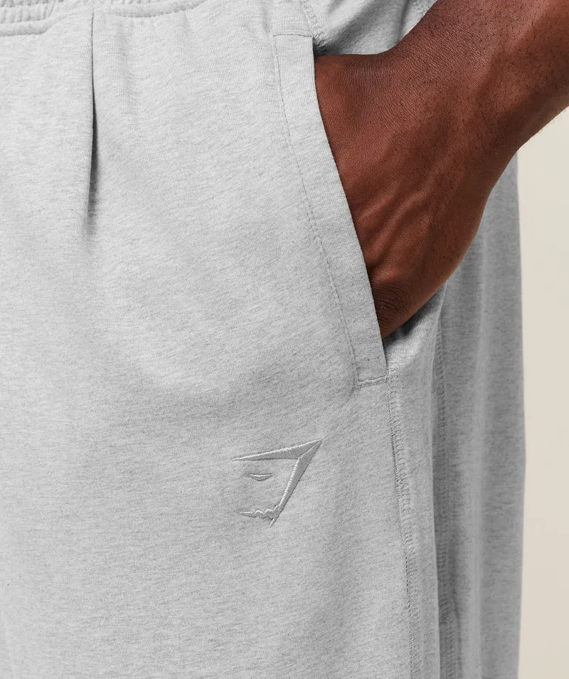 Gymshark Jersey Pumper Pants - Soft Grey Marl