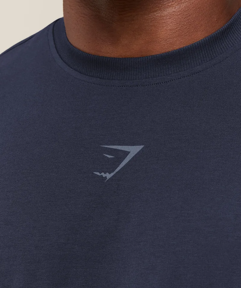 Gymshark Power Long Sleeve T-Shirt - Heavy Blue/Shadow Blue