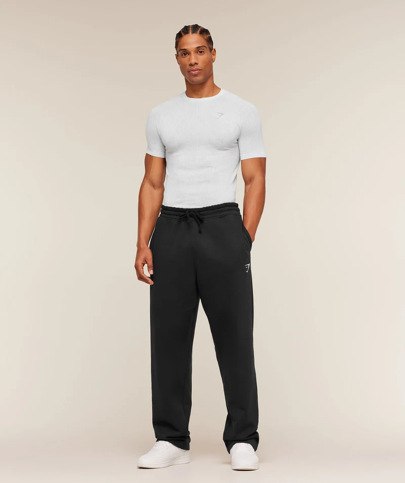Gymshark Geo Seamless Grid T-Shirt - White/Silver Grey