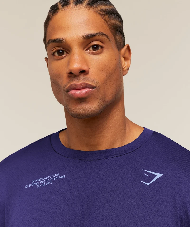 Gymshark Conditioning Club Oversized T-Shirt - Indigo Purple/Steady Purple
