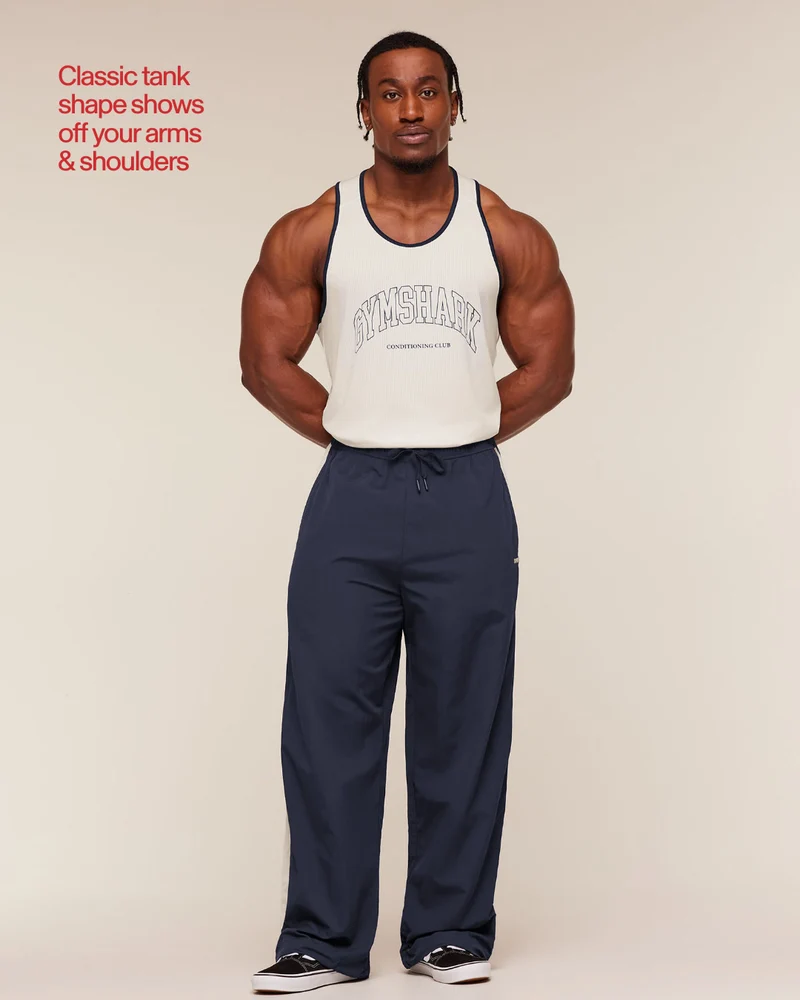 Gymshark Collegiate Tech Tank - Soft White