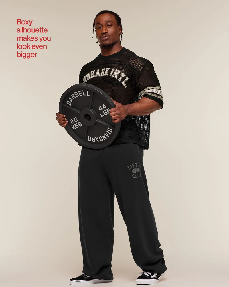 Gymshark Collective Mesh Contrast Jersey - Black