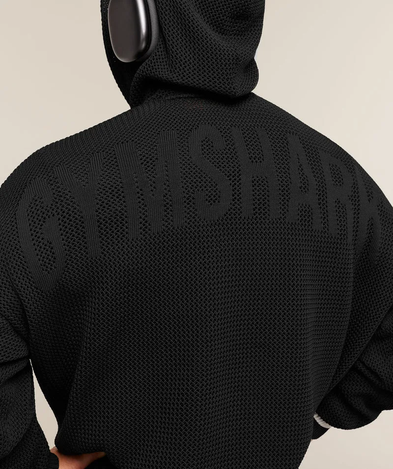 Gymshark Collective Crochet Style Hoodie - Black