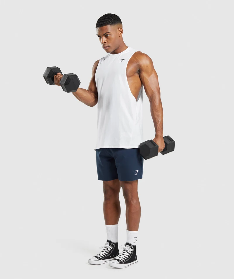 Gymshark Critical Drop Arm Tank - White