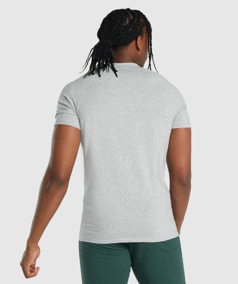 Gymshark Critical T-Shirt - Light Grey Core Marl