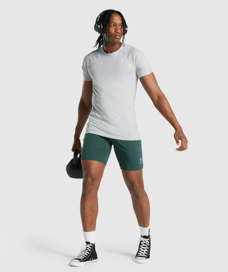 Gymshark Critical T-Shirt - Light Grey Core Marl
