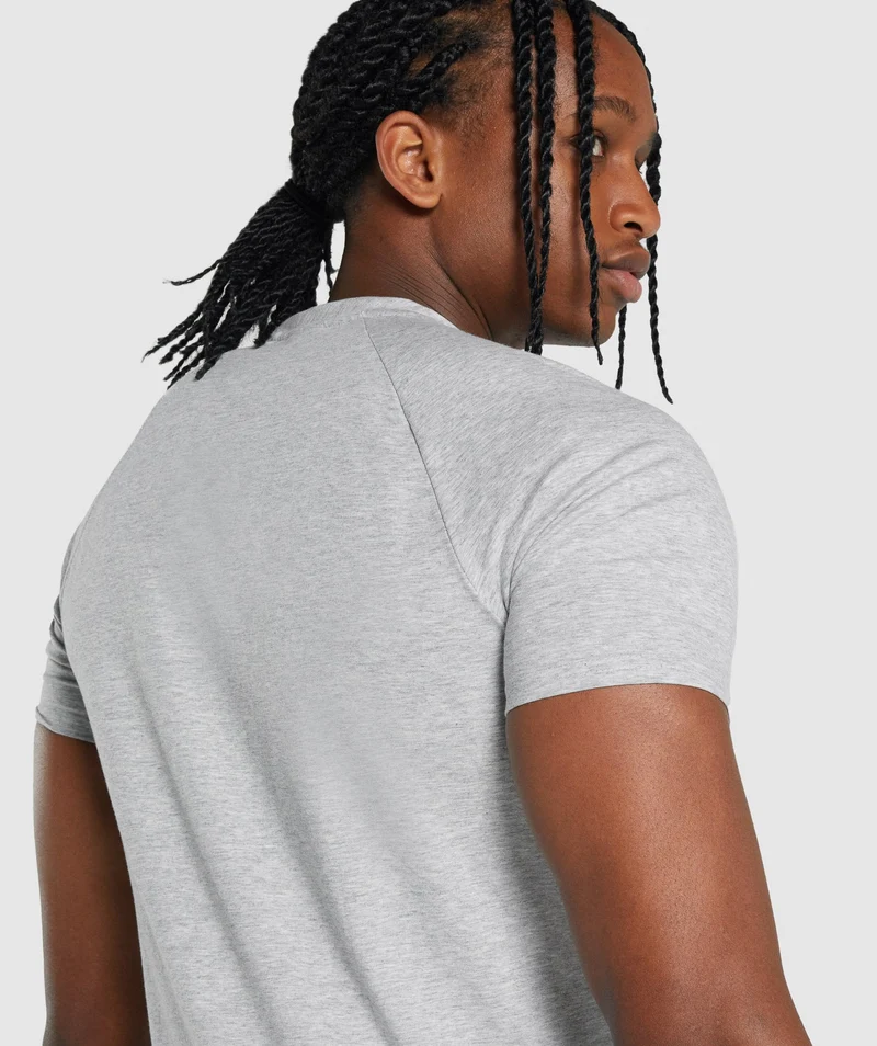 Gymshark Critical T-Shirt - Light Grey Core Marl