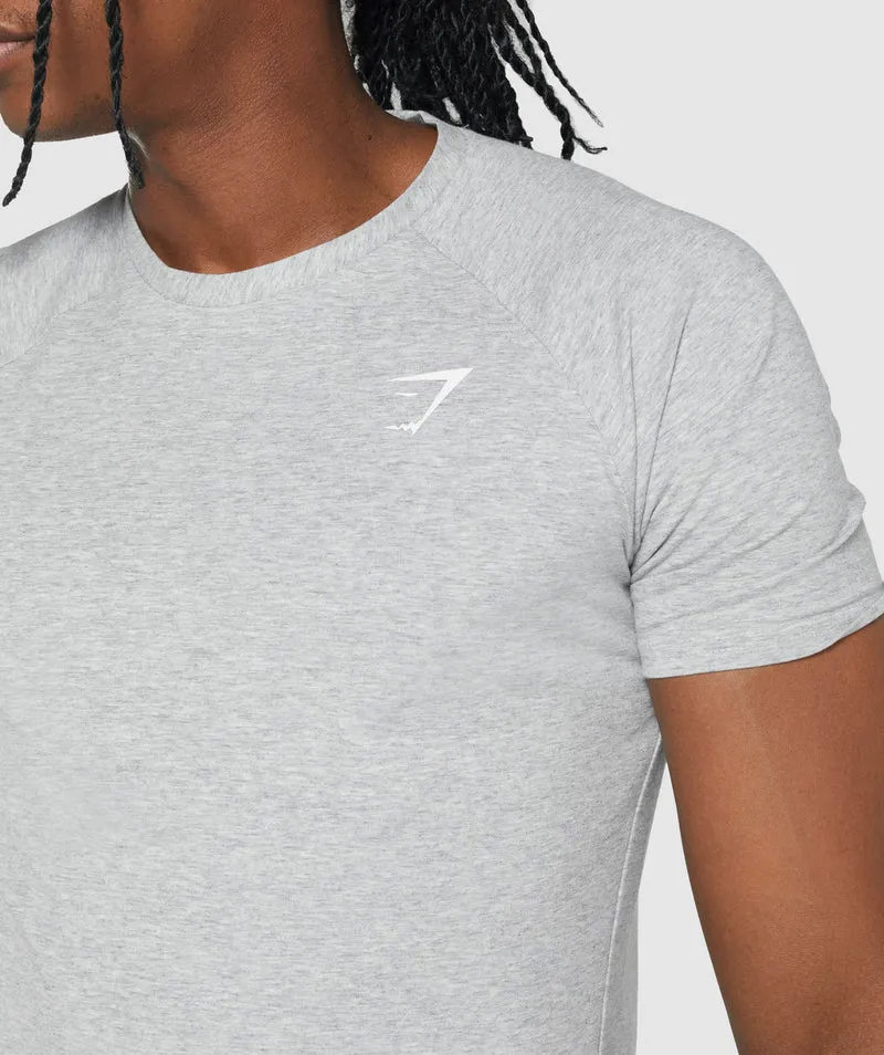 Gymshark Critical T-Shirt - Light Grey Core Marl