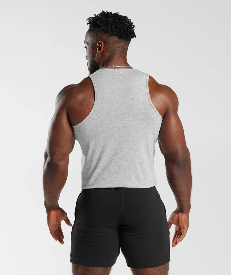 Gymshark Critical Tank - Light Grey Core Marl