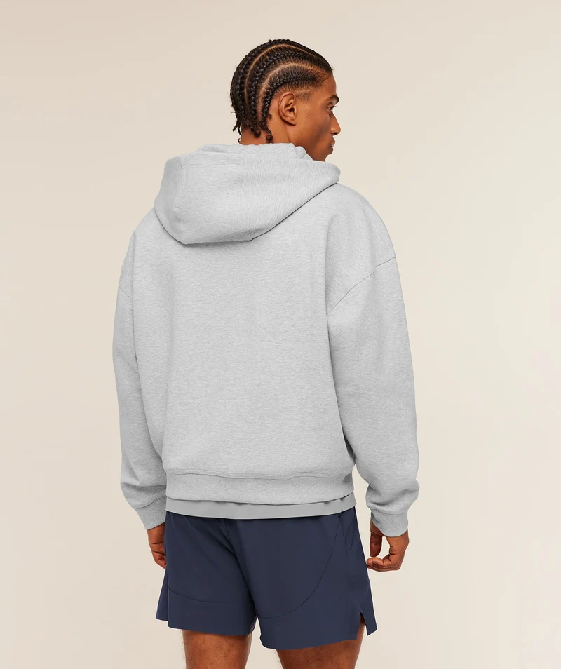 Gymshark Evolve Lightweight Zip Through Hoodie - Soft Grey Marl