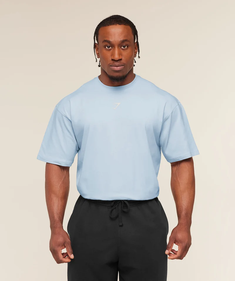 Gymshark Power T-Shirt - Chilled Blue