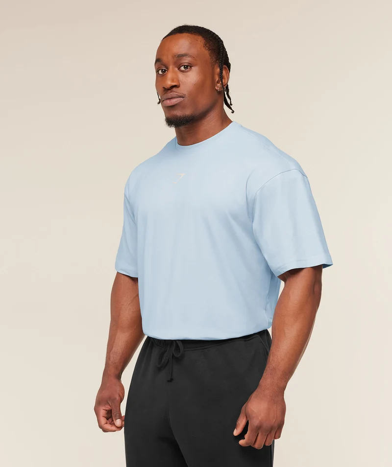 Gymshark Power T-Shirt - Chilled Blue