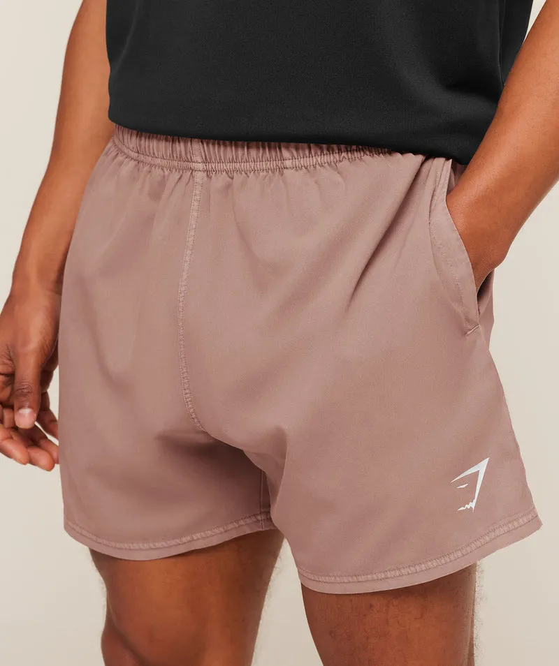 Gymshark Washed Pastels Shorts - Taupe Brown/Wash