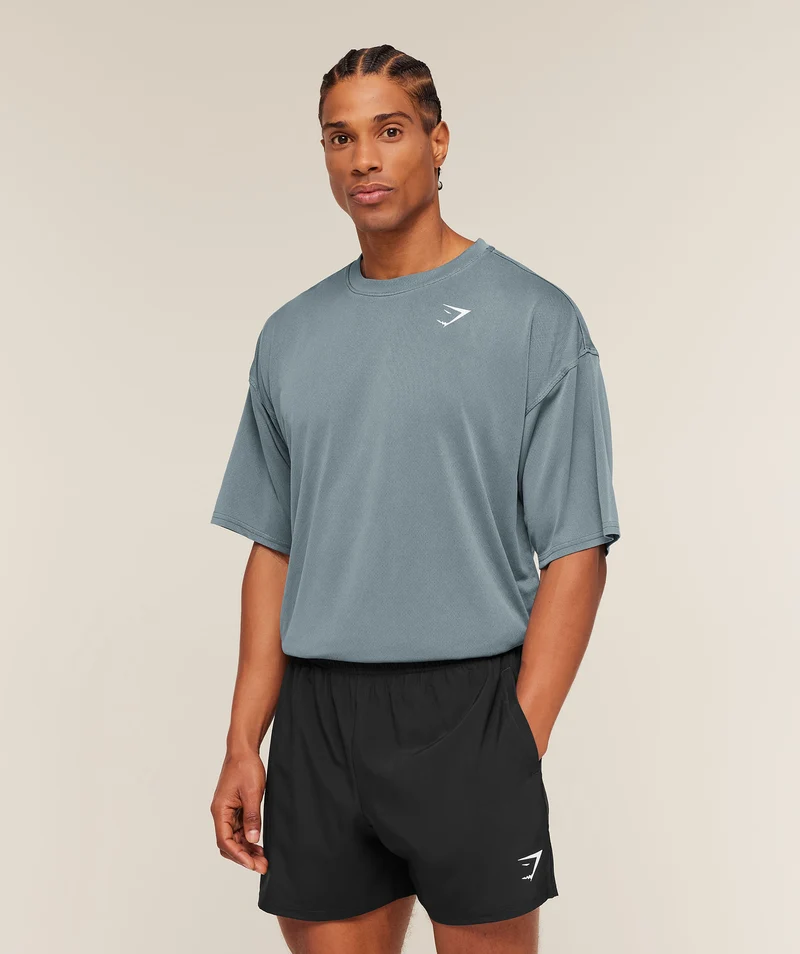 Gymshark Washed Pastels T-Shirt - Stealth Blue/Wash
