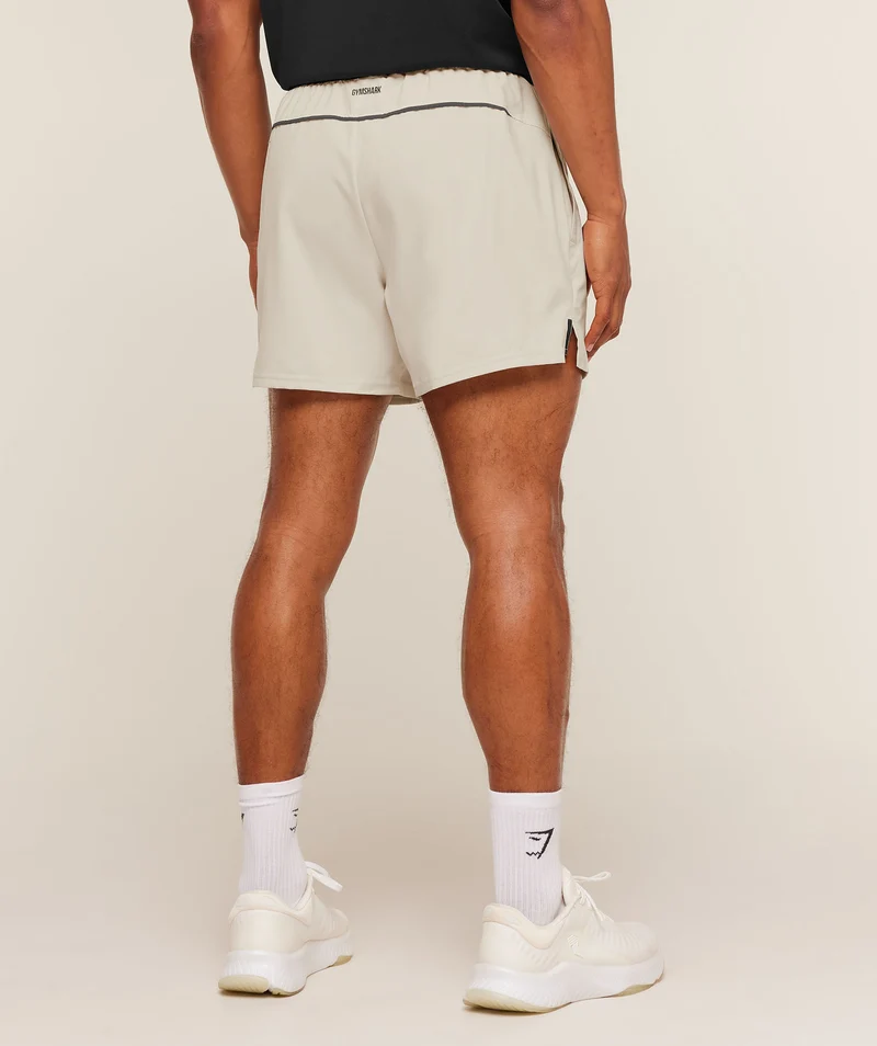 Gymshark Arrival Contrast Shorts - Pebble Grey/Onyx Grey