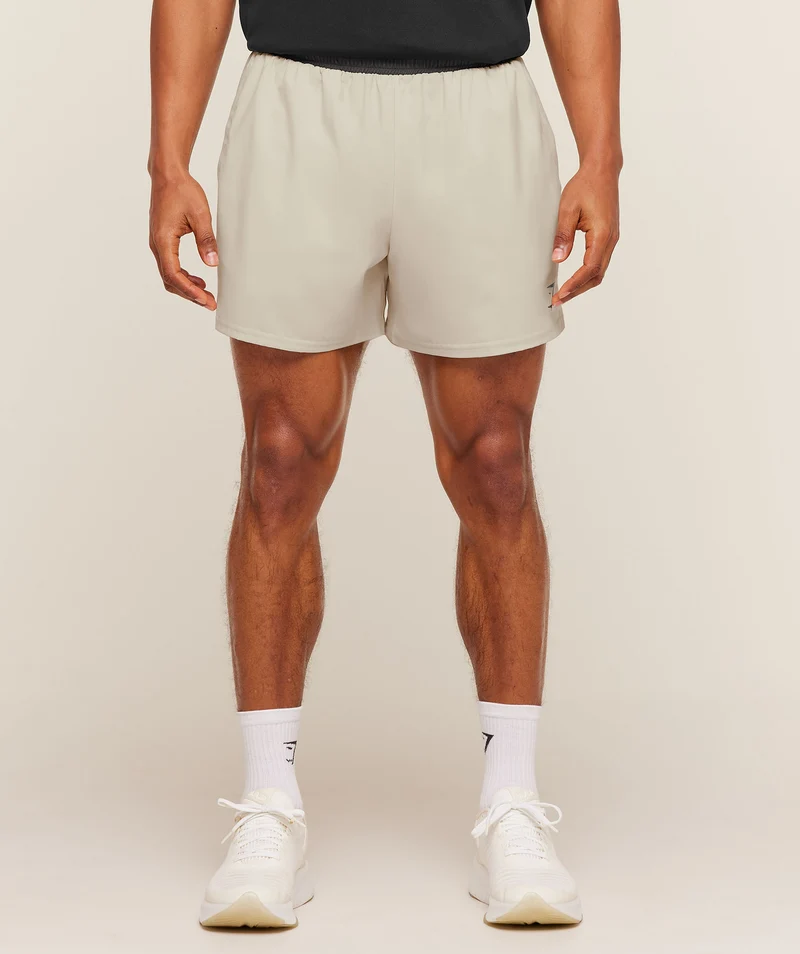 Gymshark Arrival Contrast Shorts - Pebble Grey/Onyx Grey