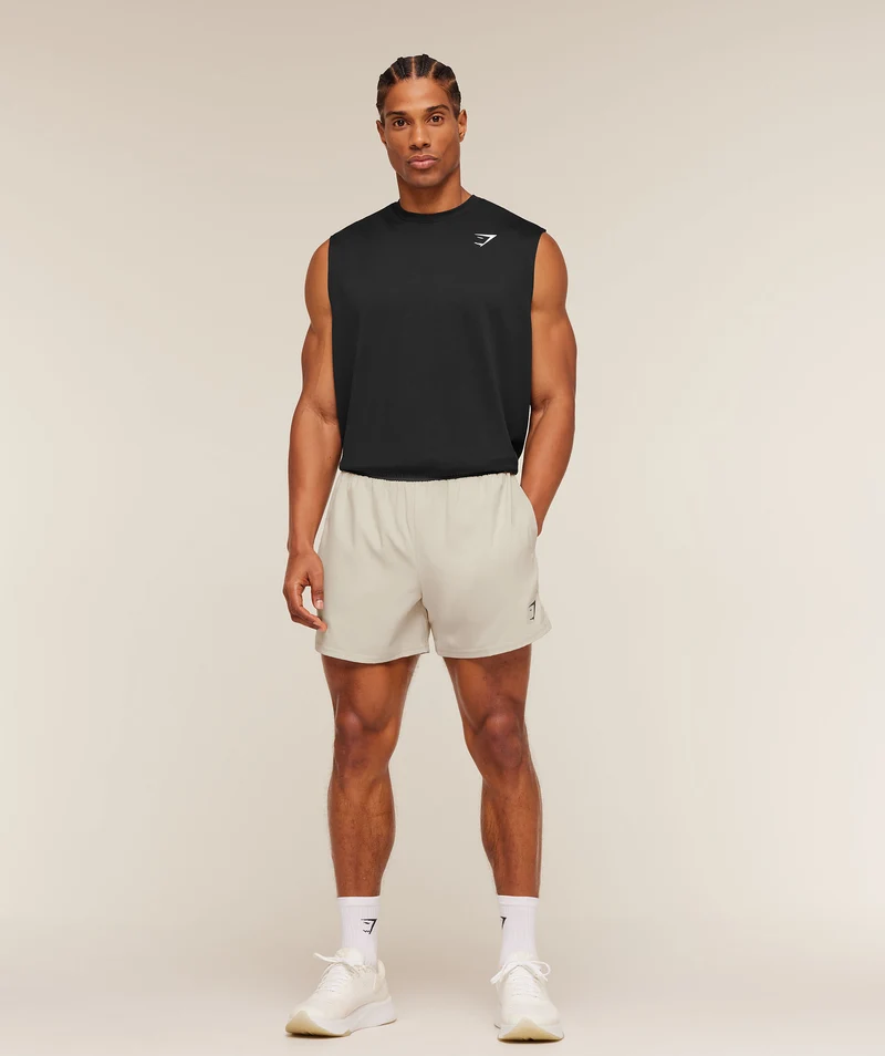 Gymshark Arrival Contrast Shorts - Pebble Grey/Onyx Grey