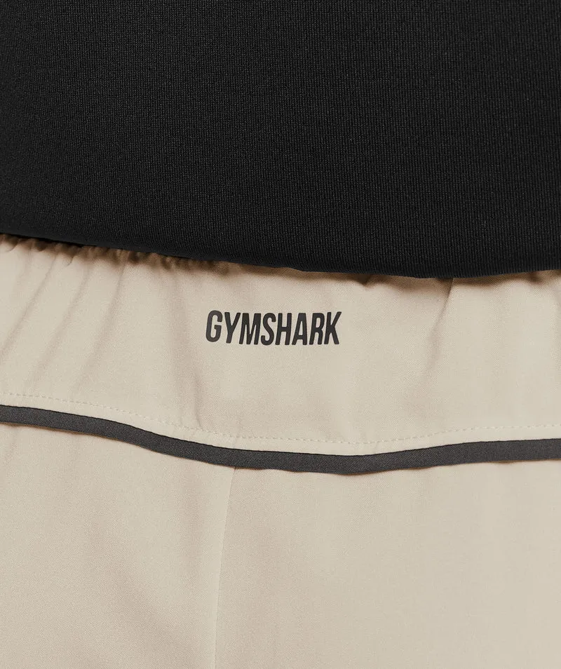 Gymshark Arrival Contrast Shorts - Pebble Grey/Onyx Grey