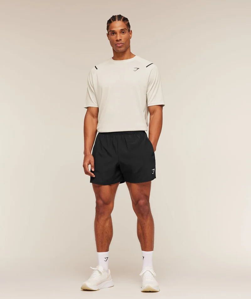 Gymshark Arrival Contrast T-Shirt - Tinted White/Pebble Grey