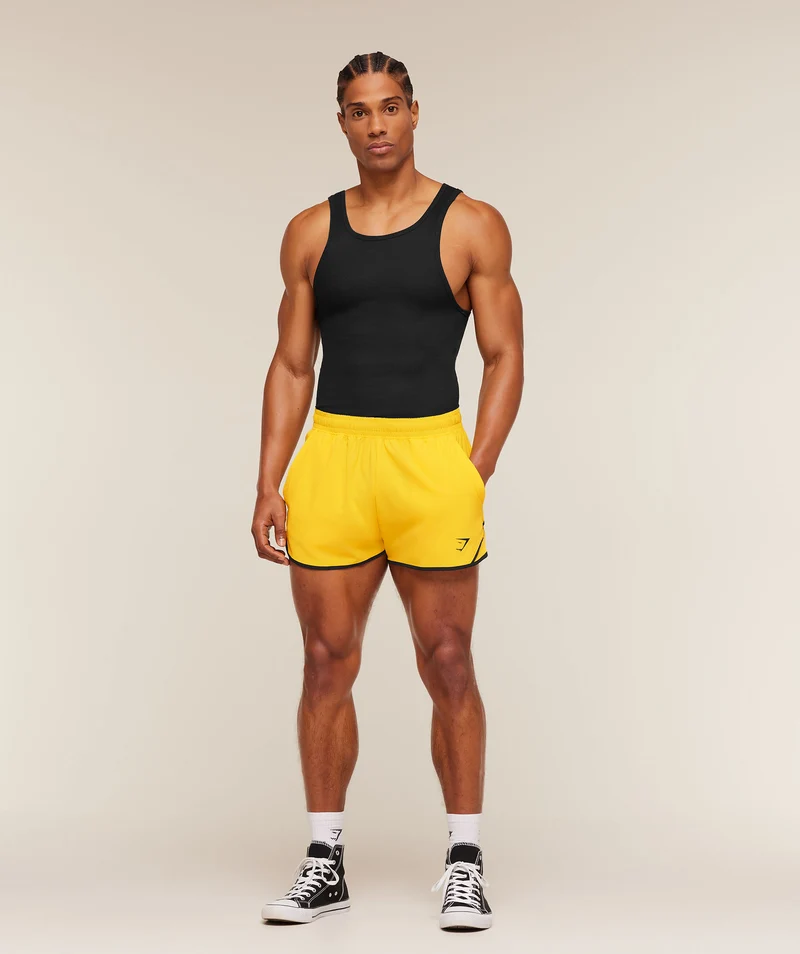 Gymshark Accent Conditioning Shorts - Athletic Yellow