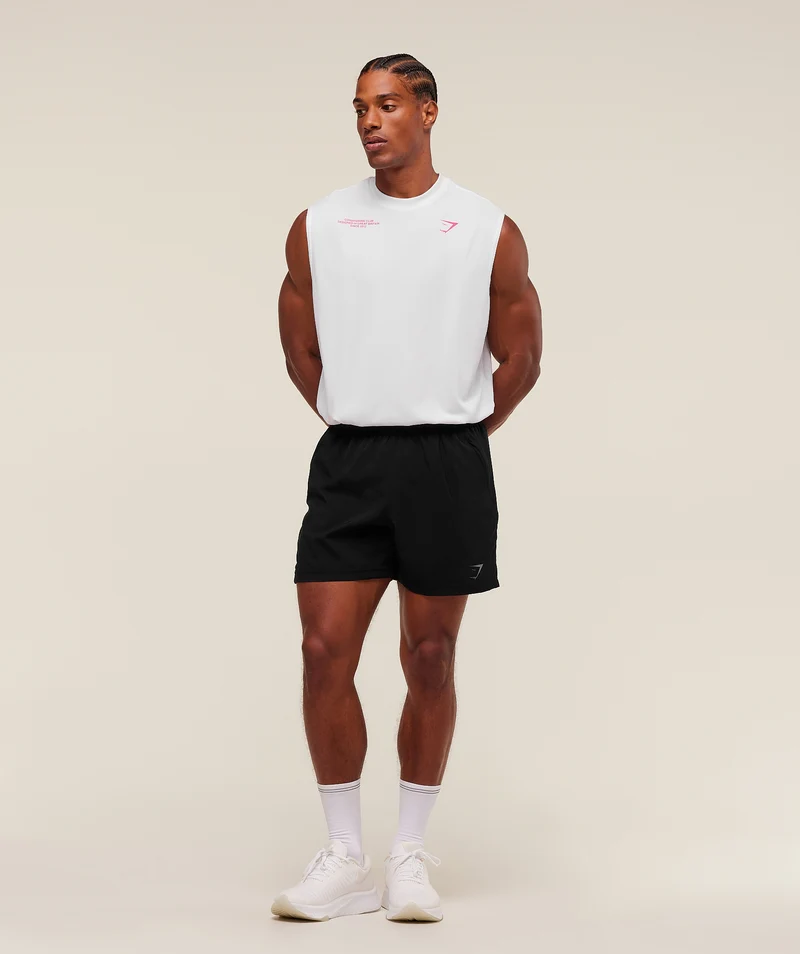 Gymshark Conditioning Club Tank - White/Energy Pink