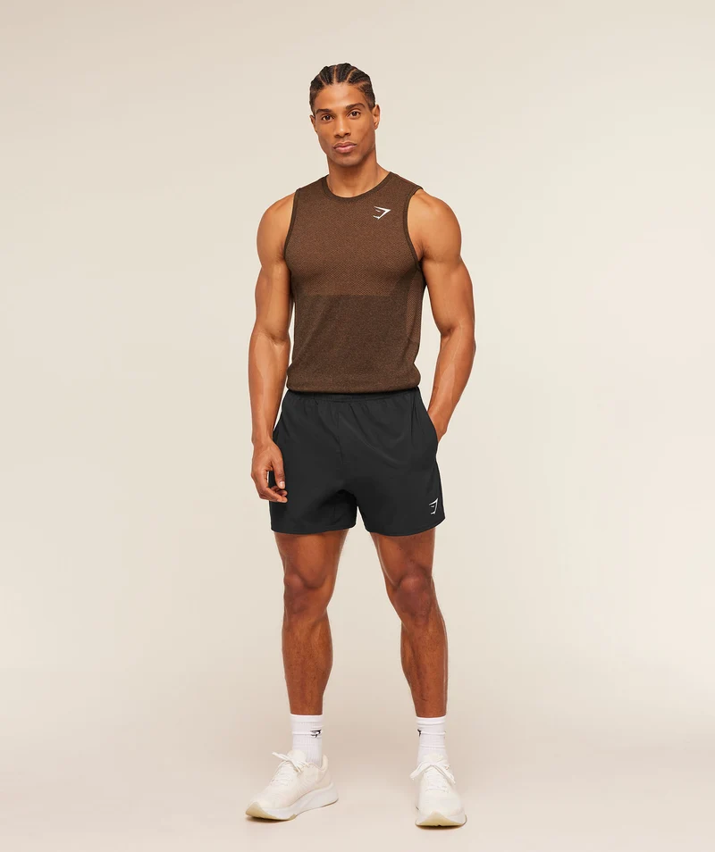Gymshark Vital Tank - Black/Spiced Brown