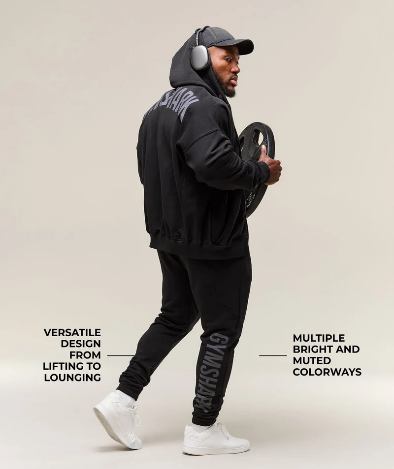 Gymshark Power Wordmark Joggers - Black