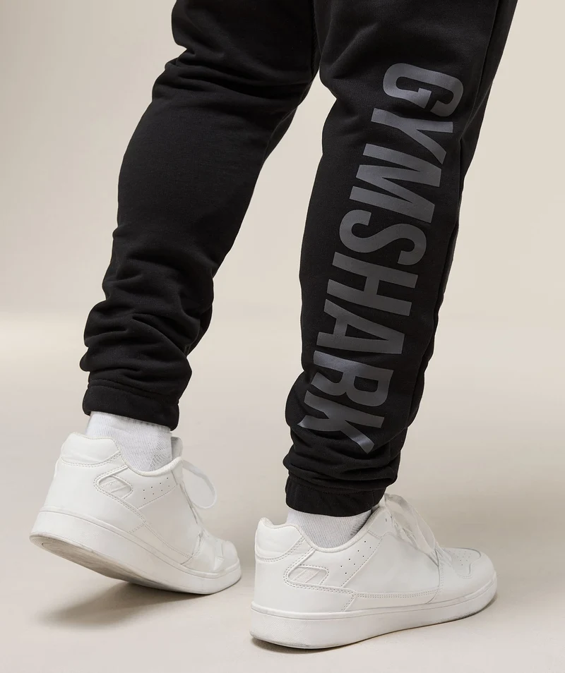 Gymshark Power Wordmark Joggers - Black
