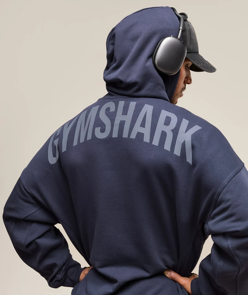 Gymshark Power Hoodie - Heavy Blue