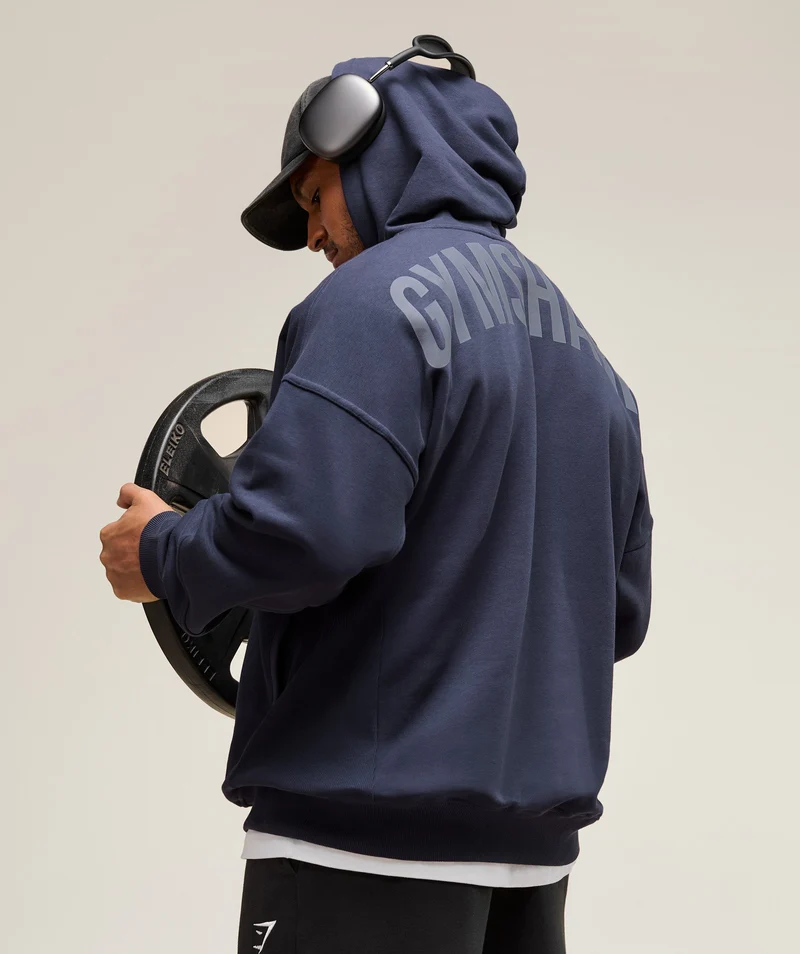 Gymshark Power Hoodie - Heavy Blue