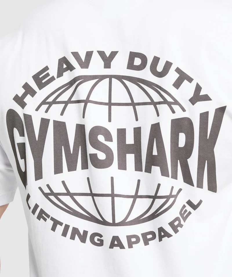 Gymshark Heavy Duty Apparel T-Shirt - White