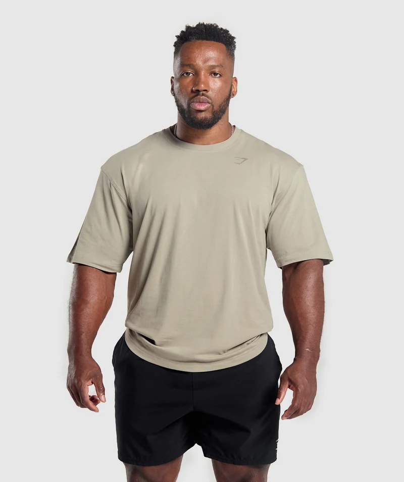 Gymshark Power T-Shirt - Brown