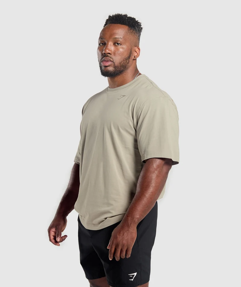 Gymshark Power T-Shirt - Brown