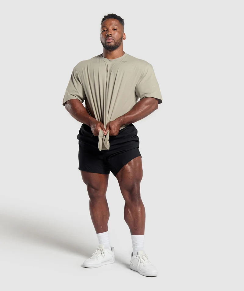 Gymshark Power T-Shirt - Brown