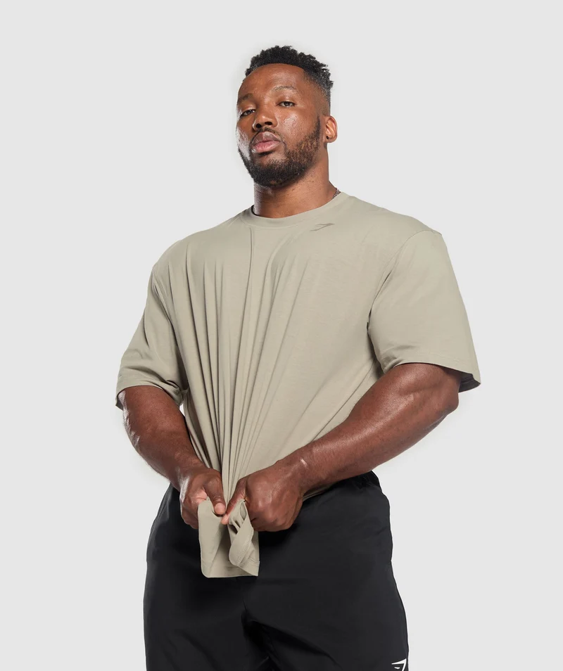 Gymshark Power T-Shirt - Brown