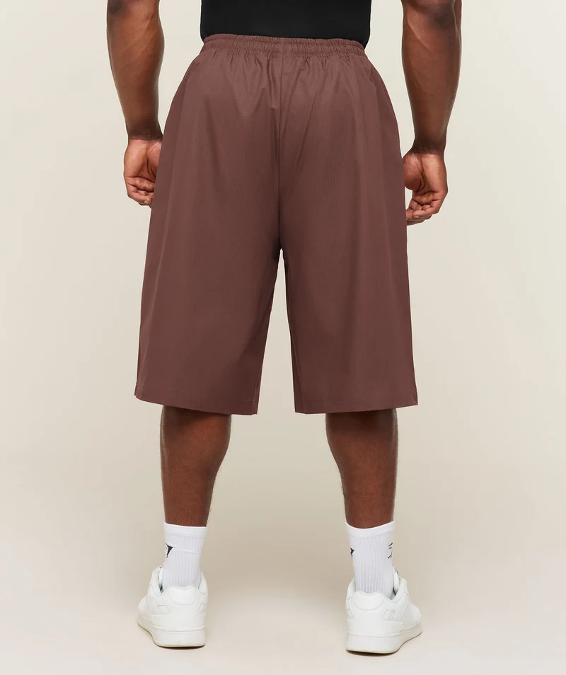Gymshark Longline Pumper Shorts - Espresso Brown