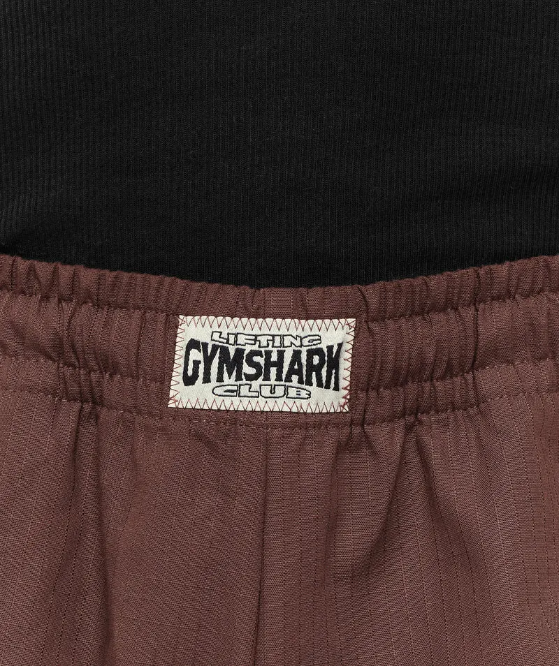 Gymshark Longline Pumper Shorts - Espresso Brown