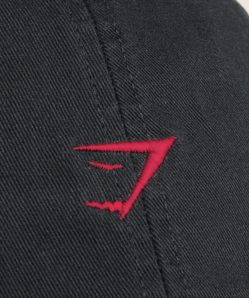 Gymshark Relaxed Cap - Black/Carmine Red