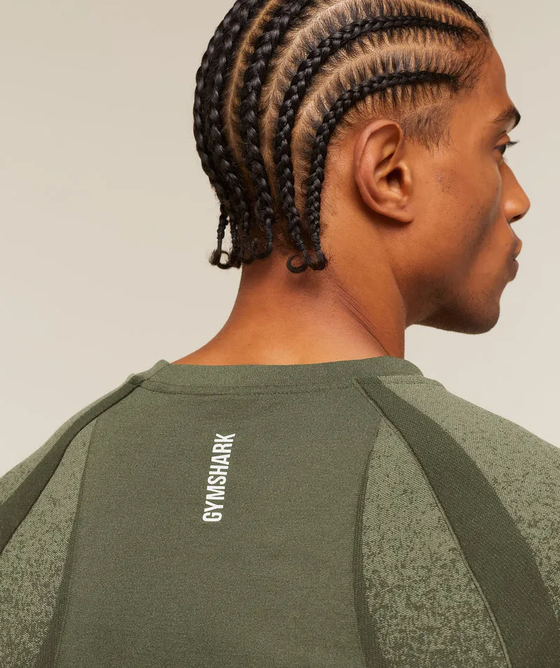 Gymshark Shadow Seamless T Shirt - Core Olive