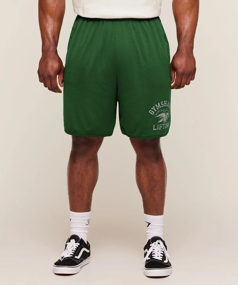 Gymshark Collective Mesh Shorts - Athletic Green