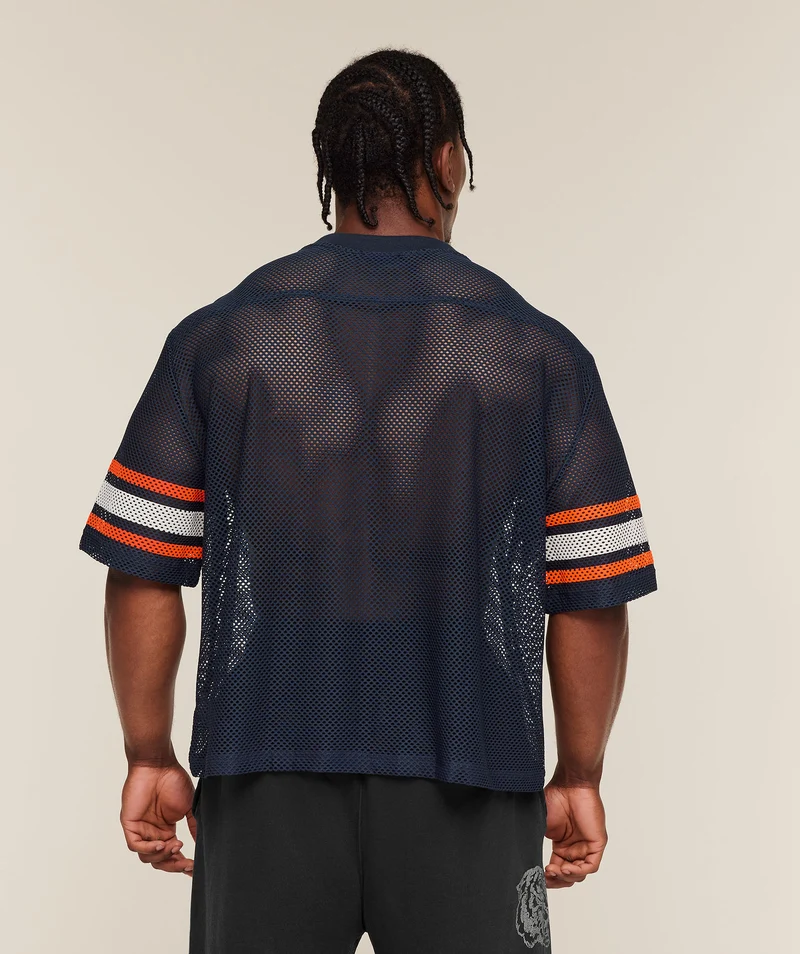Gymshark Collective Mesh Contrast Jersey - Heavy Blue