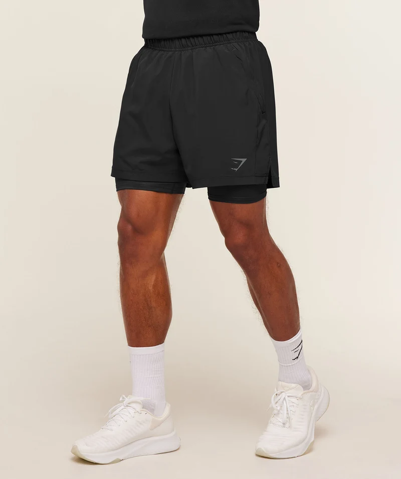 Gymshark Sport 5" 2-in-1 Shorts - Black