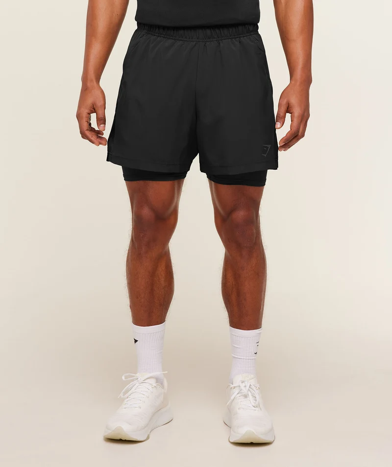Gymshark Sport 5" 2-in-1 Shorts - Black