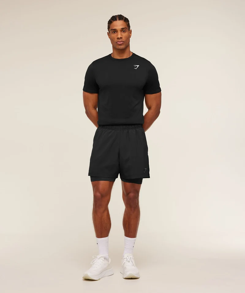 Gymshark Sport 5" 2-in-1 Shorts - Black