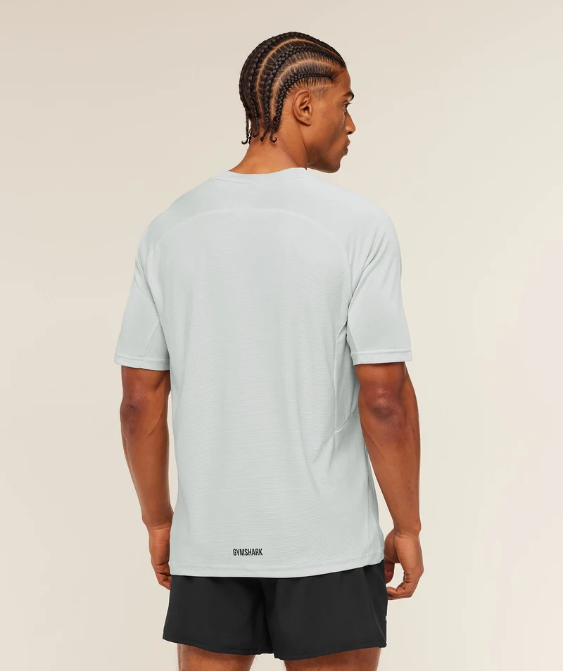 Gymshark Weekend T-Shirt - Light Grey/White