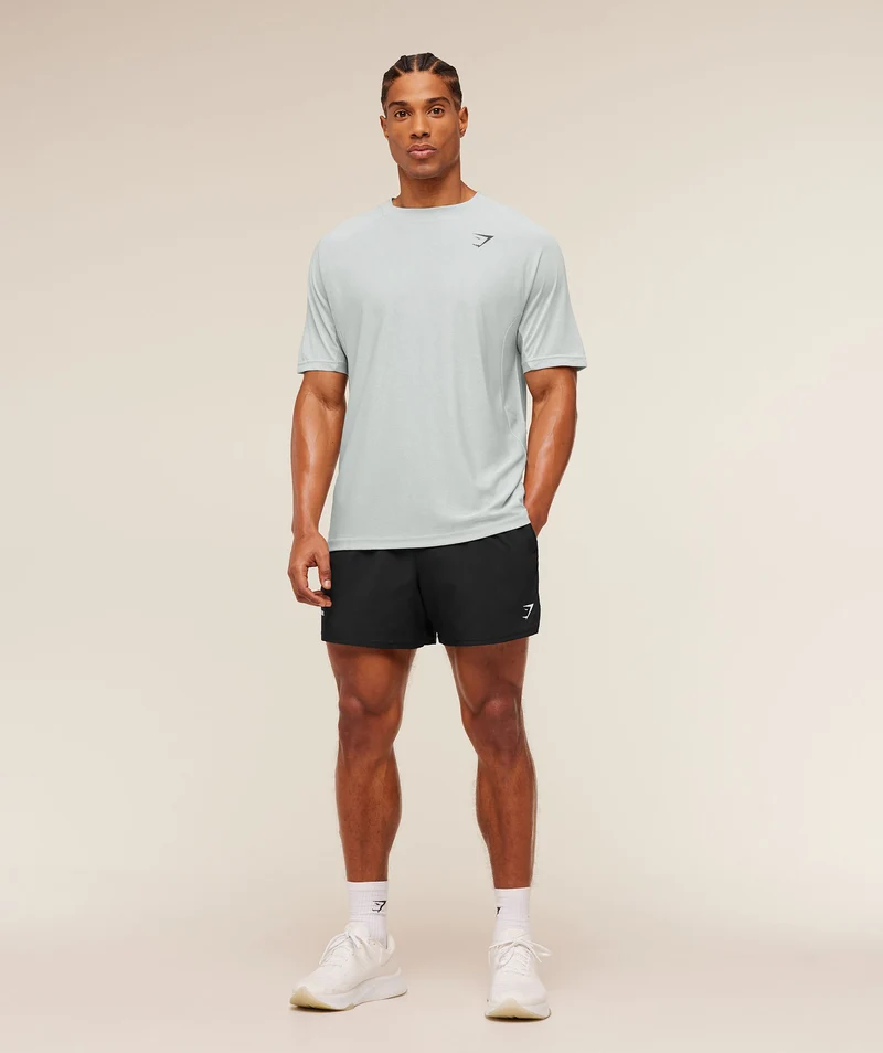 Gymshark Weekend T-Shirt - Light Grey/White