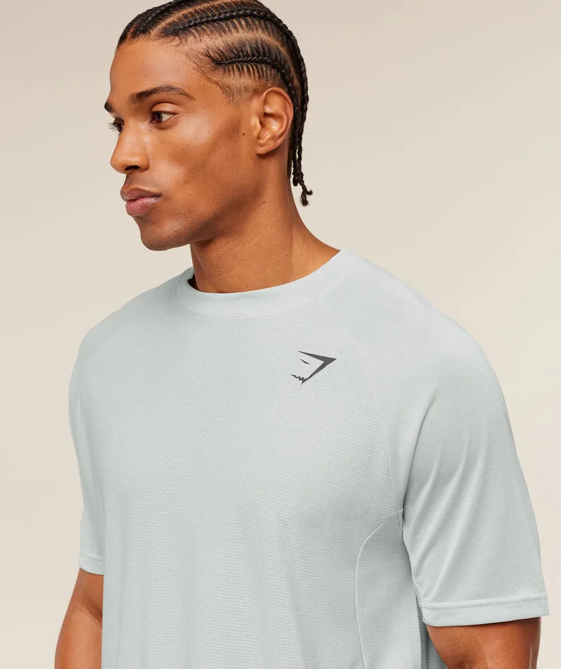 Gymshark Weekend T-Shirt - Light Grey/White