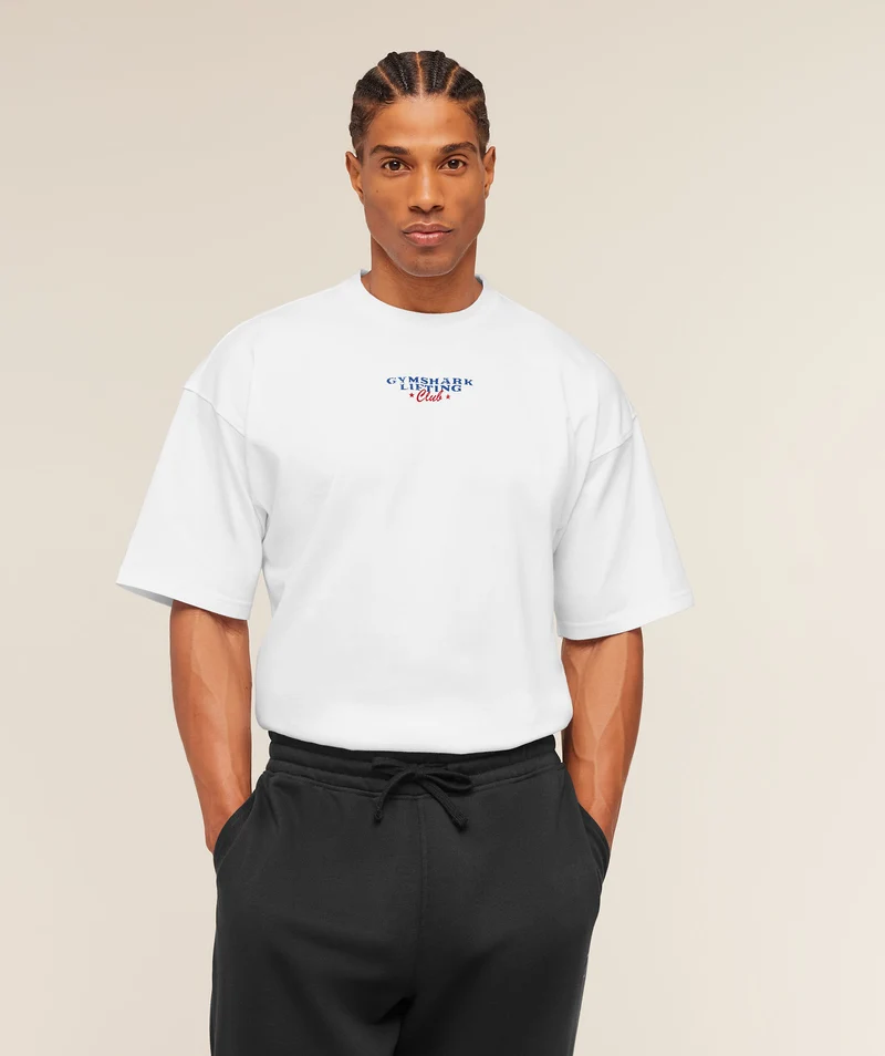 Gymshark Trophy Graphic T-Shirt - White