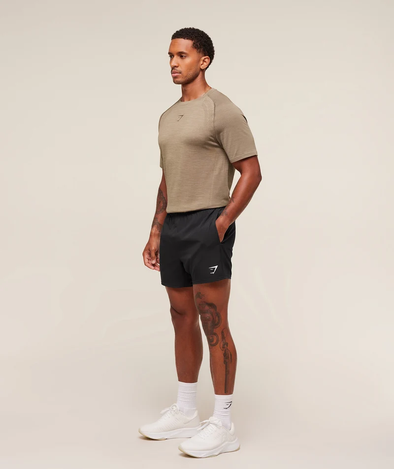 Gymshark Versatile Seamless T-Shirt - Cement Brown/Camo Brown